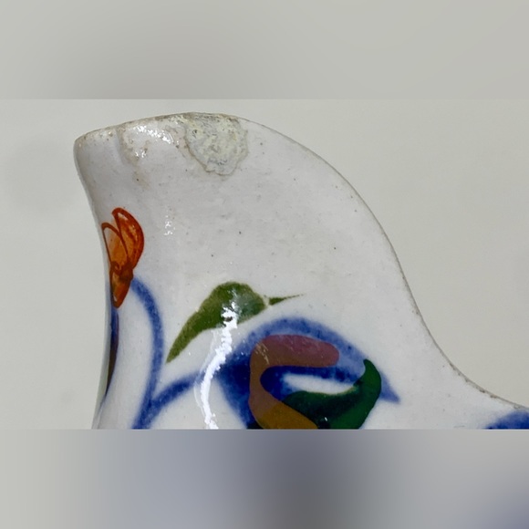 19th Century Antique Gaudy Welsh Vine  Pattern Lustreware Jug Handled Pitcher - Picture 12 of 16